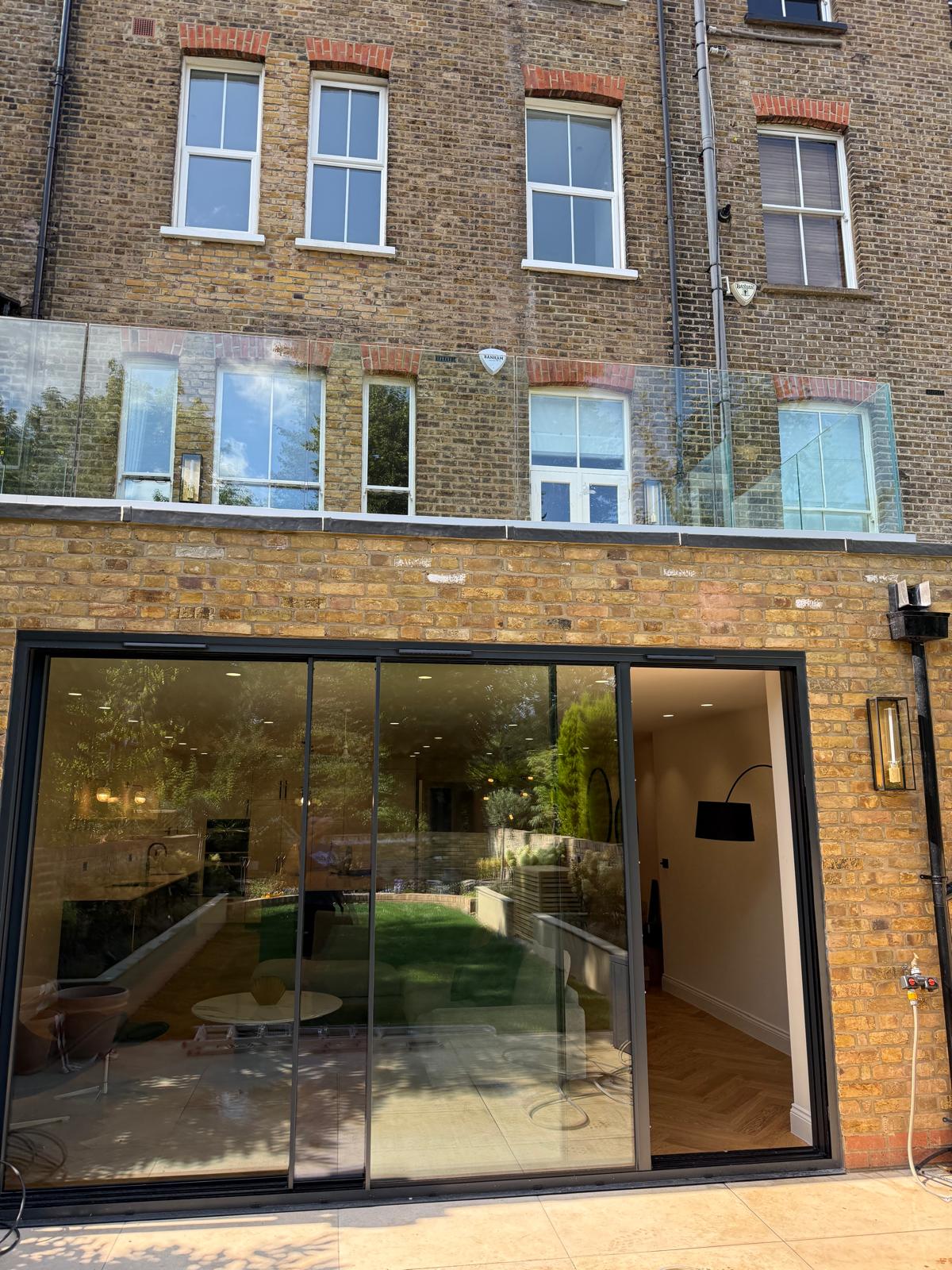 Crystal chandelier in hallway
